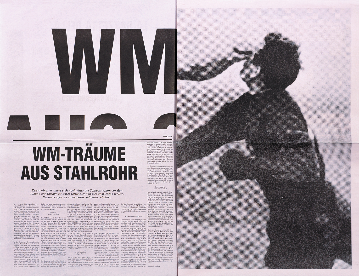 'LA GAZZETTA DELLA FABBRICA ROSSA. Extrablatt zur EM 2008', 04/2008