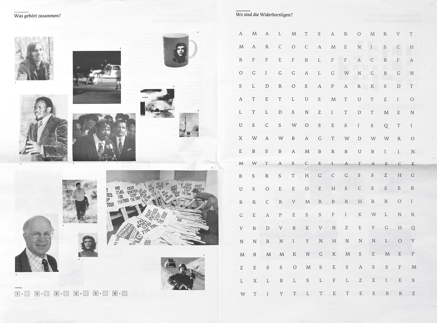 'Der Widerstand. Ein Rätselheft', 05/2008