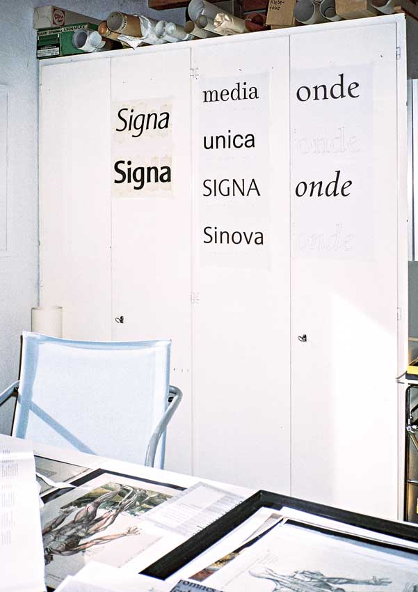 Team’77, Typografien, Detail