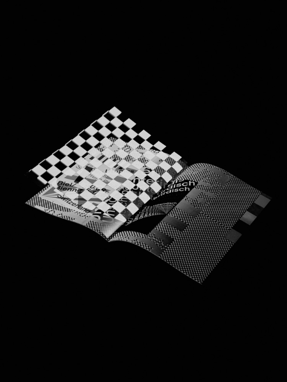 Scénographie développée pour une exposition sur des livres et affiches du Studio Gavillet & Rust